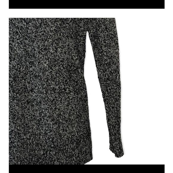 Rafaella Cowl Neck Black & Grey Marbled Cozy Sweater size Medium - Picture 7 of 14